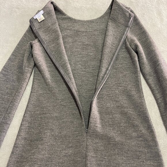 Vera Wang Long Sleeve Wool Dress Sequin Hem Size 8 - Picture 8 of 14